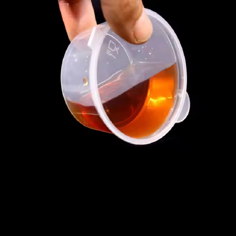 Пластиковый соусник с крышкой на петле 1-5 унций