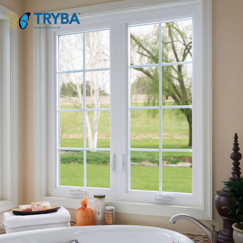 energy Saving Soundproof Double Glazed Grill Design Thermal Break Aluminum Swing Casement Windows for Kitchen Bedroom Villa