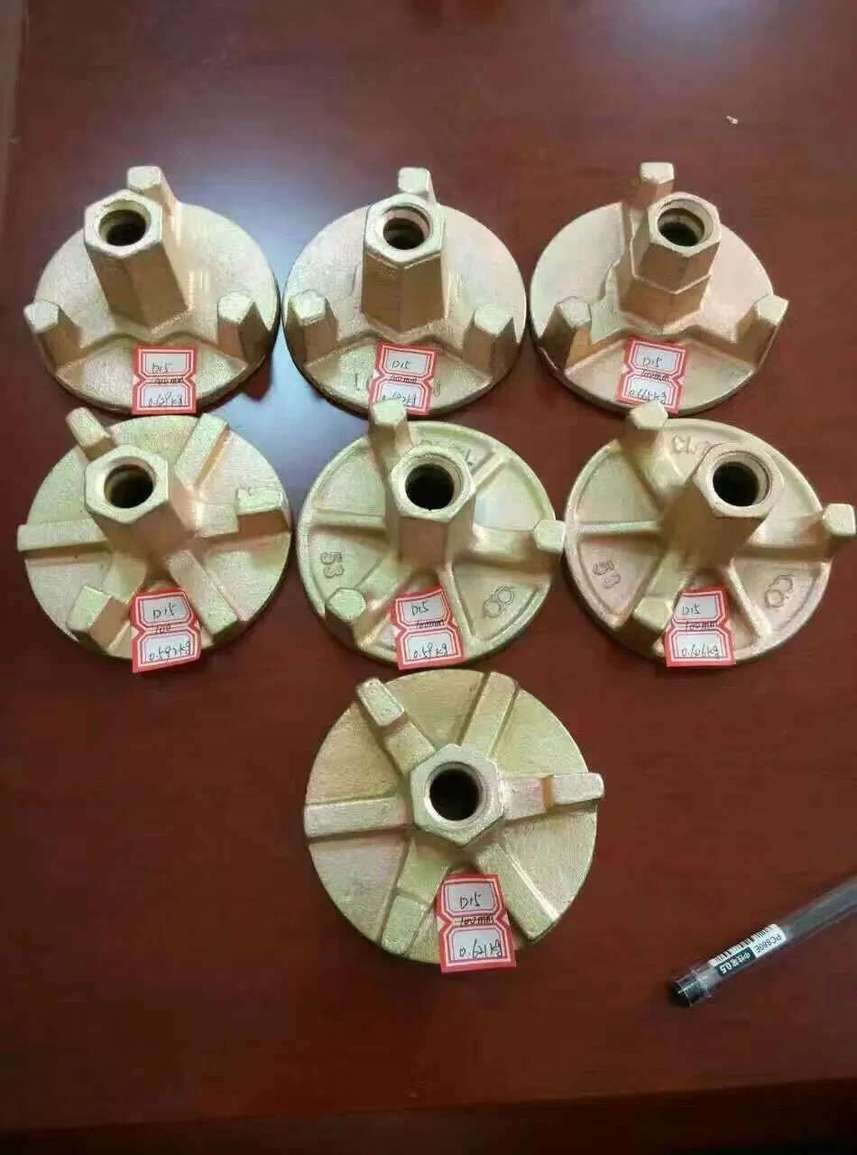 Yellow Galvanized Lock Wing Nut for Tie Rod