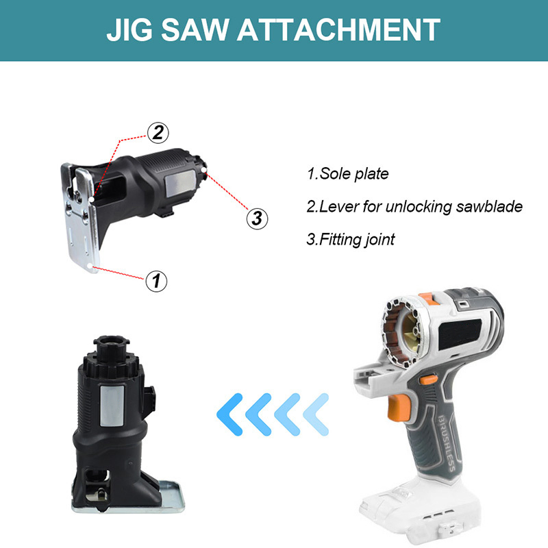 Glgw Multi Functional Rechargeable 20V Lithium Battery Powered Electric Tools Set Cordless 10 in 1 Power Tools Combination Kit