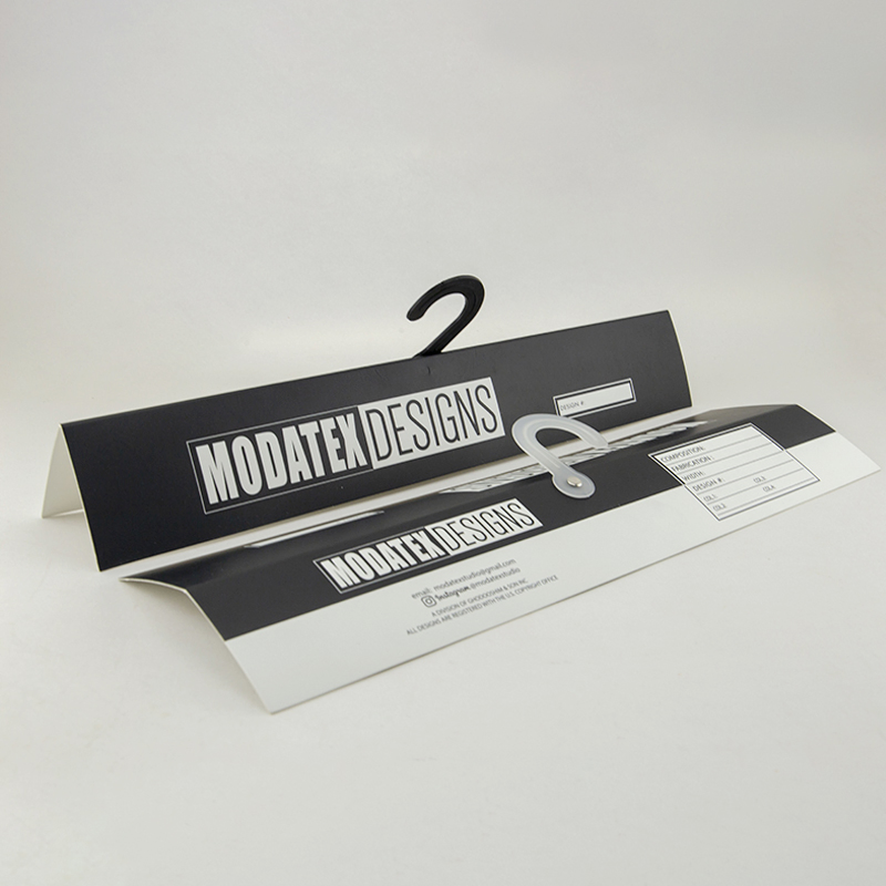 Custom Textile Sample Display Paper Hanger Card for Fabric