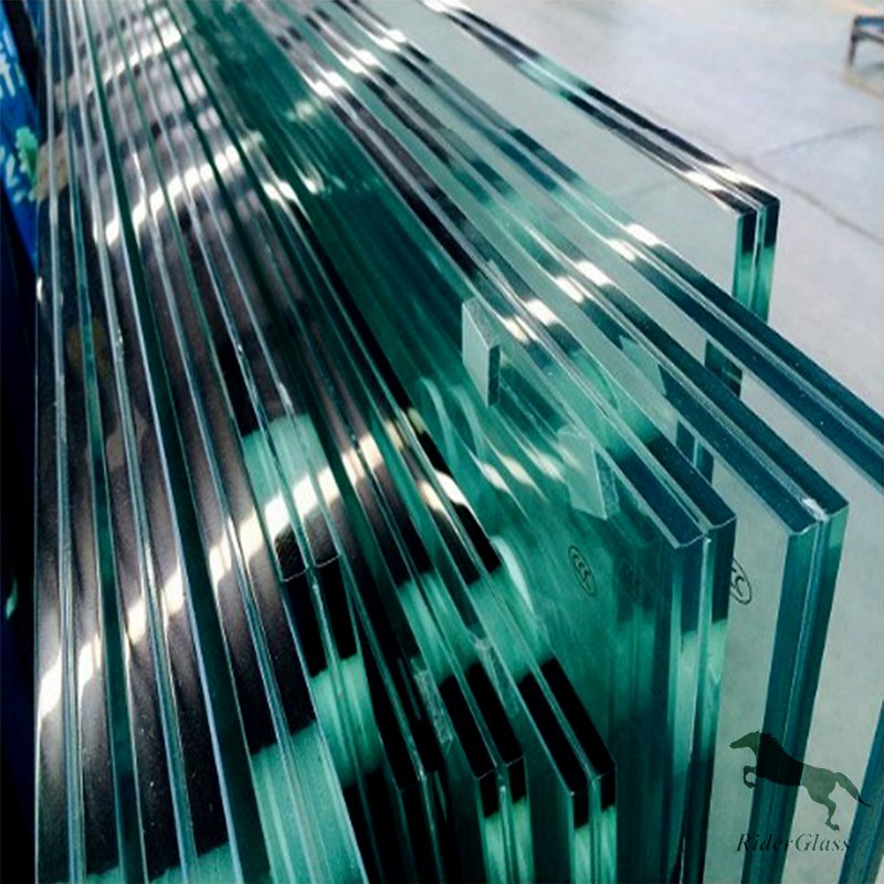 High Quality Flat and Curved Tempered Laminated Frameless Glass Railing