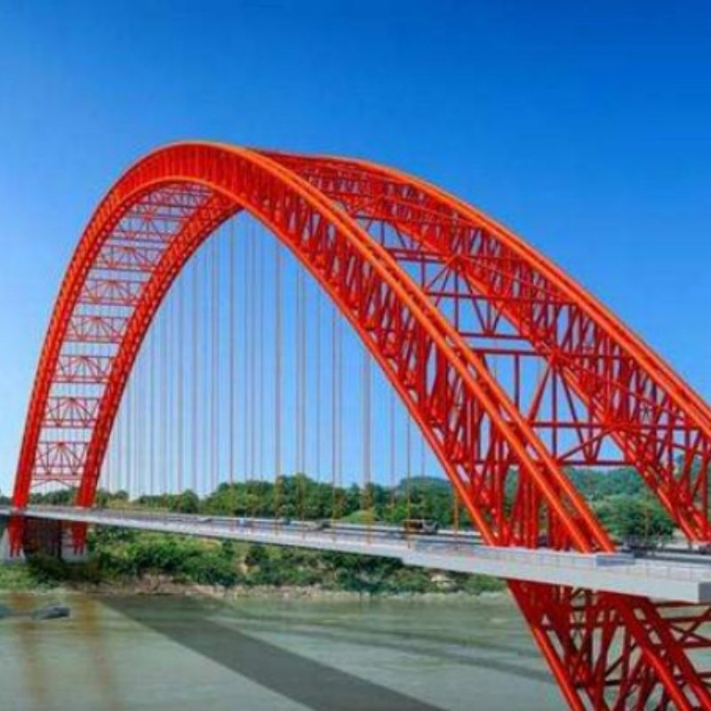Urban Landmark Pedestrian and Sightseeing Steel Structure Bridge