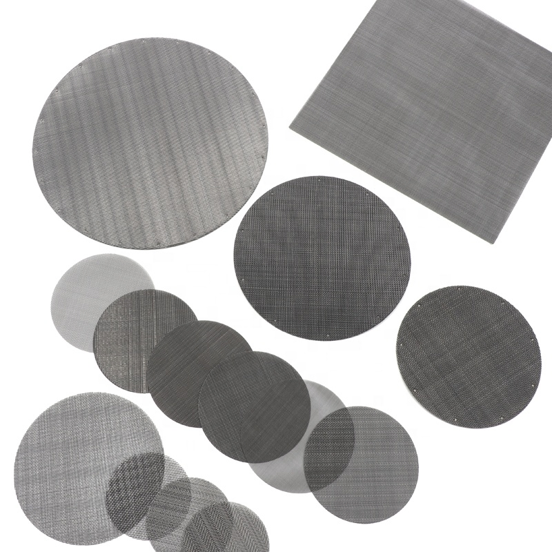Multilayer Stainless Steel Spot Welding Woven Wire Mesh Filter Disc Pack