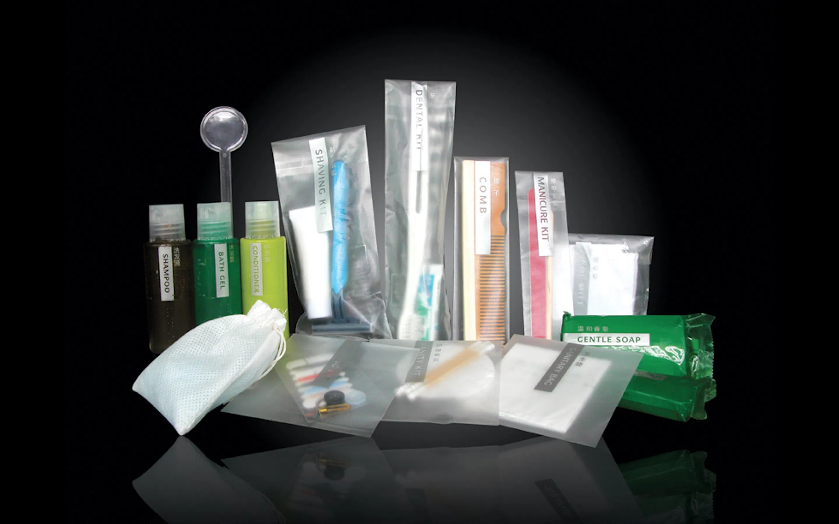 Shenone Hotel Size Toiletries Set Kit Amenities for Hotels and Restaurant