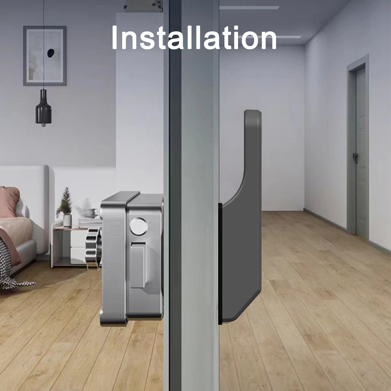 Waterproof Outdoor Fingerprint Ttlock Smart WiFi Gate Door Rim Lock