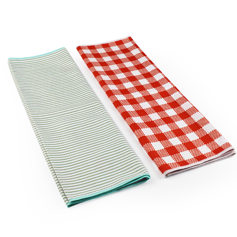 Cheap Price Sublimation Kitchen Towels 390GSM Microfiber Tea Towel Fish Printing Tea Towel