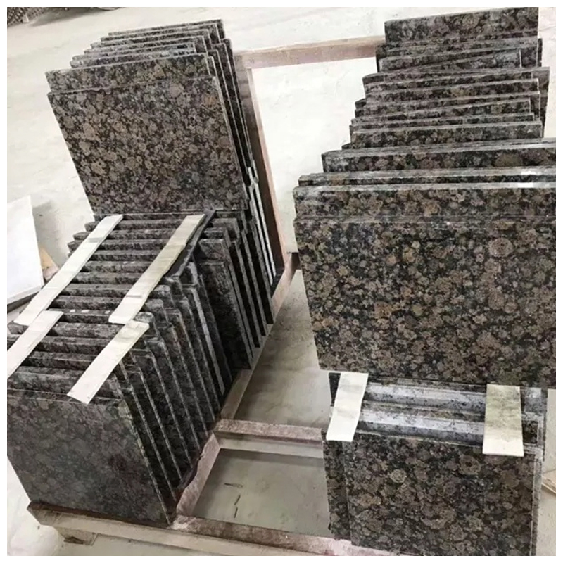 Filand Dark Brown Stone Polished Baltic Brown Granite Slabs