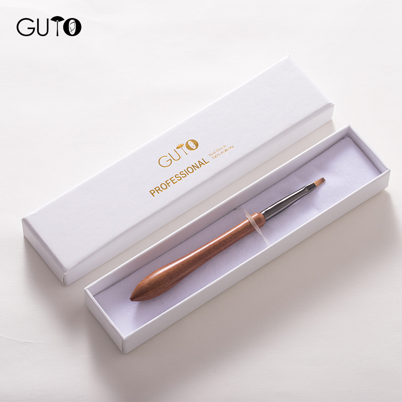 Guyo Wooden Handle 100% Kolinsky Nail Art Brush Set
