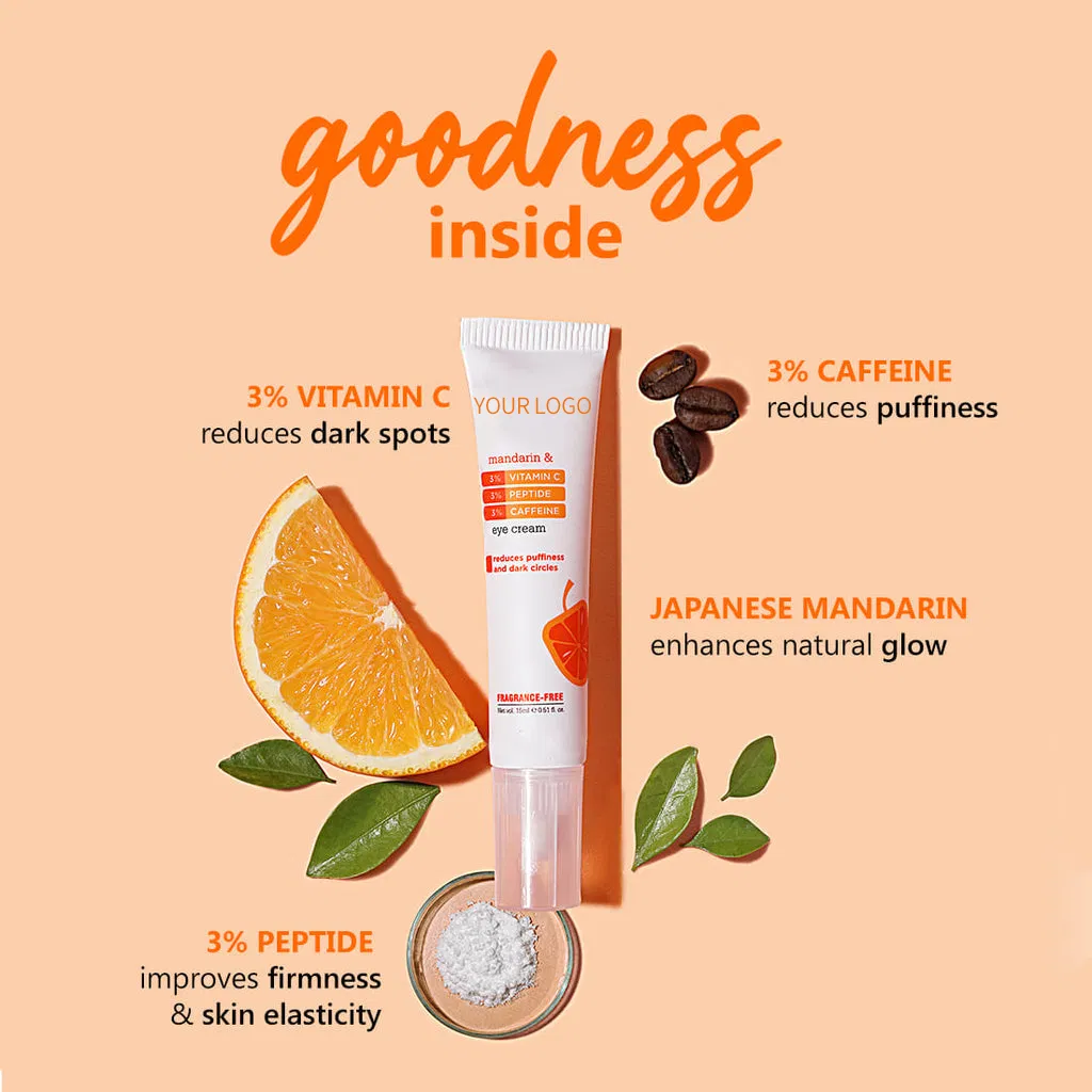 Instant Dark Circle Remover Organic Peptide Smooth Fine Lines Eye Cream Gel