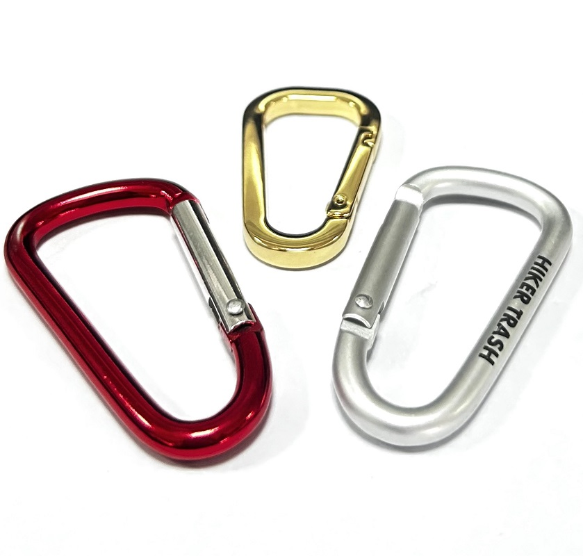 Factory Custom High Quality Cheap Oval Round Rotating Zinc Alloy Metal Clip Carabiner Hook