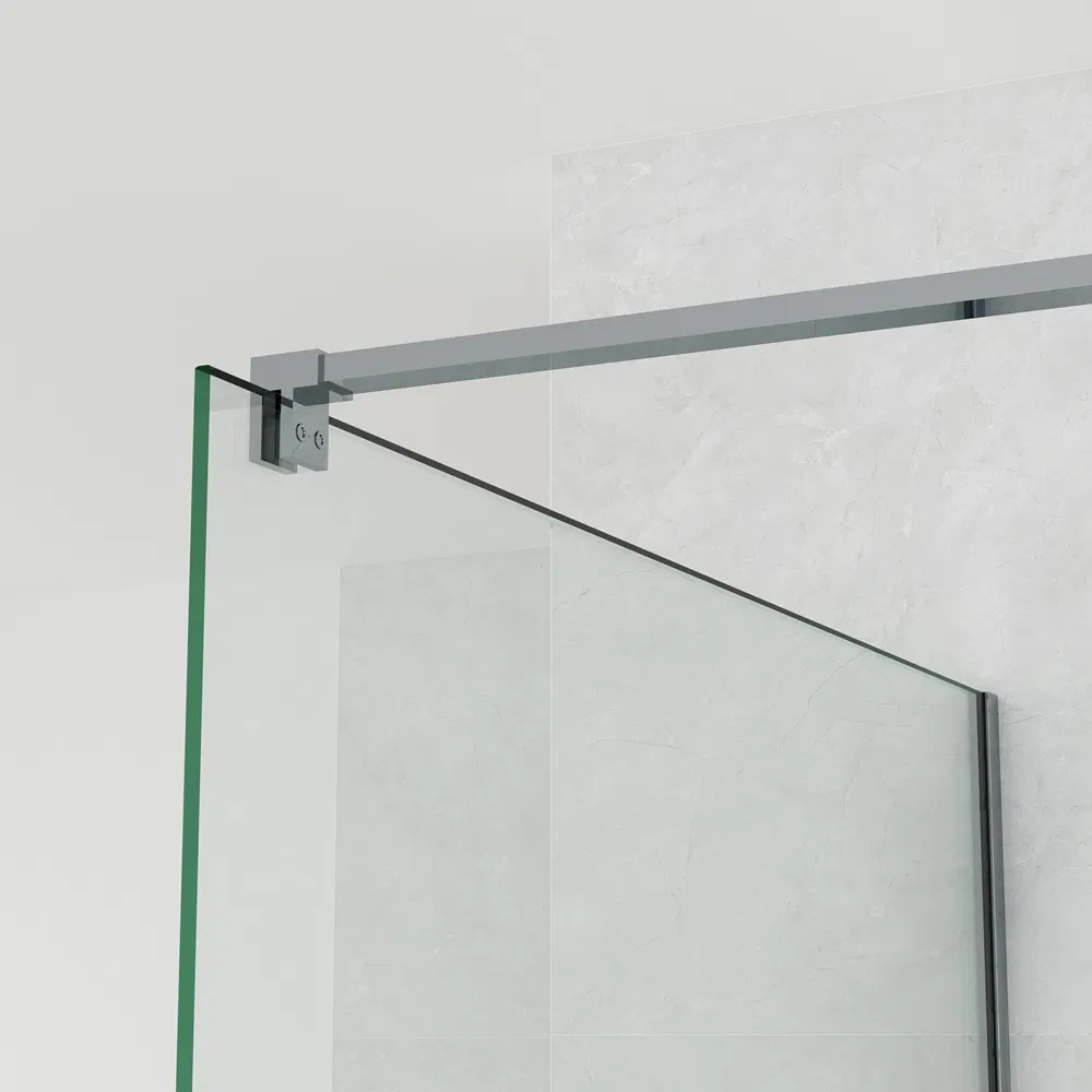 Wholesale Bathroom 8mm Clear Tempered Glass Walk in Shower Screen Factory