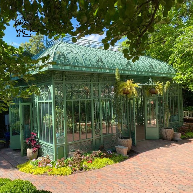 18m*48m*H6m Luxury Outdoor Garden Large Greenhouse Wrought Iron Gazebo Decoration Wedding Decoration Sunroom