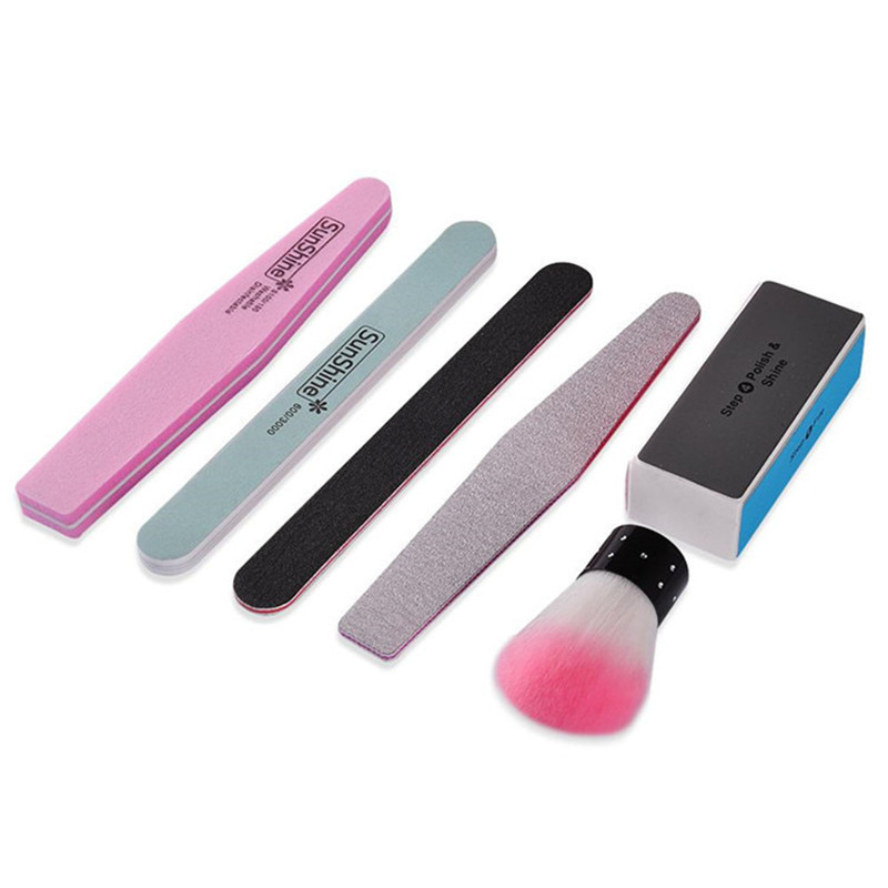 Professional Nail Salon Tools Kit, Nail Polishing File &amp; Manicure Buffer&amp; Brush Product Nail Set