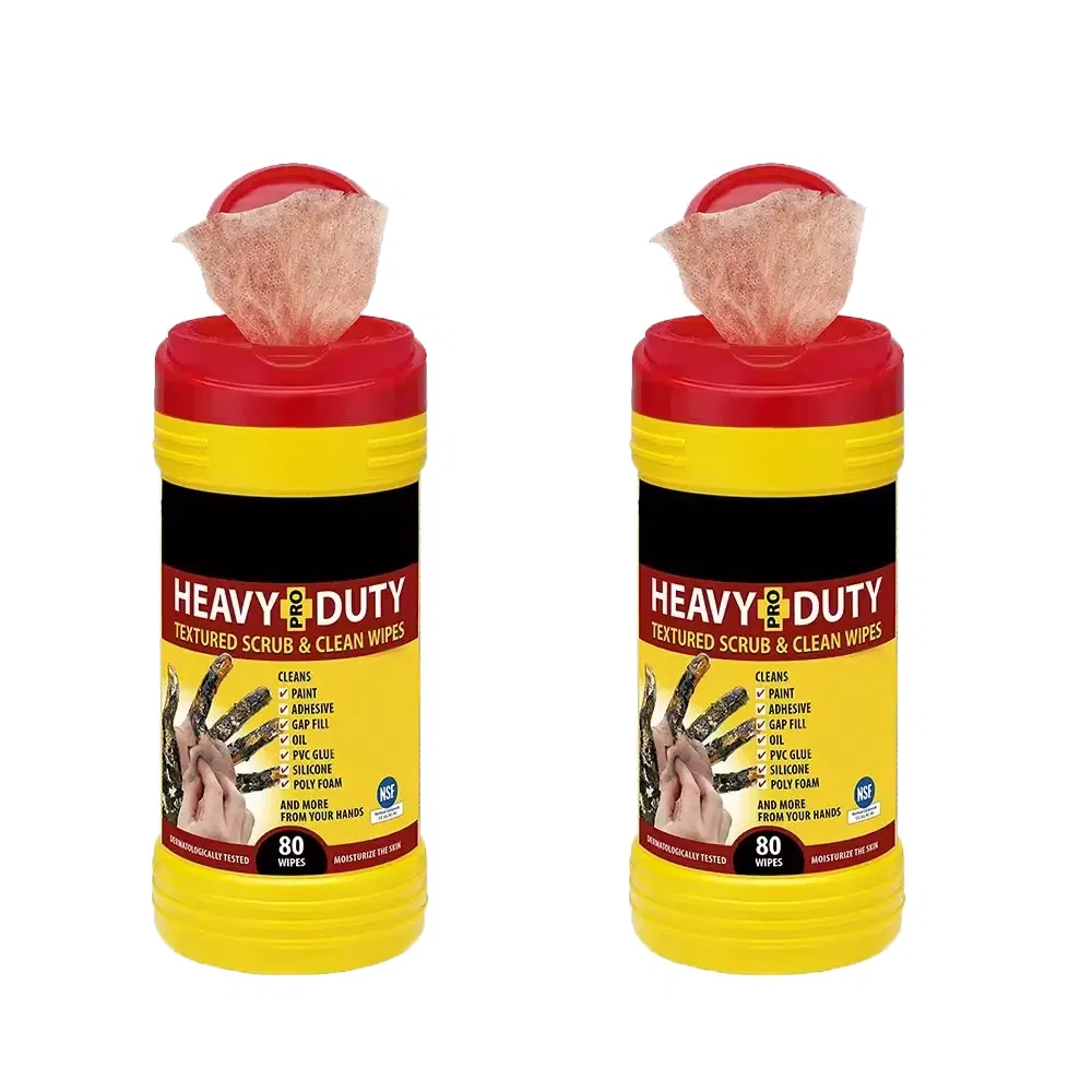 Safe and Efficient Grease Hand Cleaning Industrial Wipes Industrial Hand Adult Wet Towel Heavy Duty Cleaning Wipes Big Wipes Textured Scrub Industry Wet Wipes