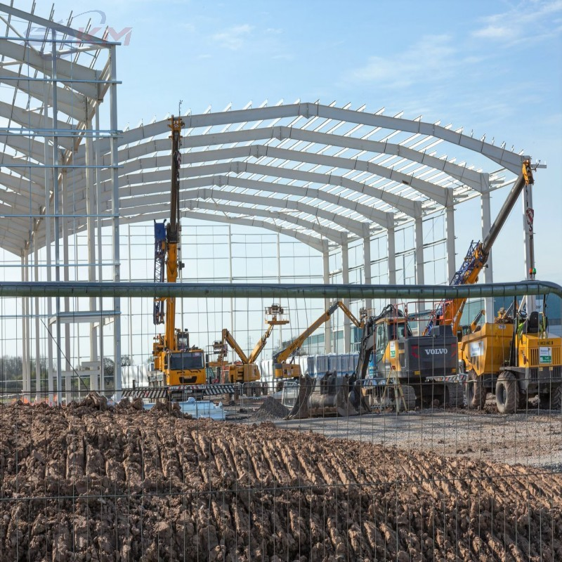 Prefabricated Commercial Steel Structures for Shopping Malls Office Buildings Retail Stores