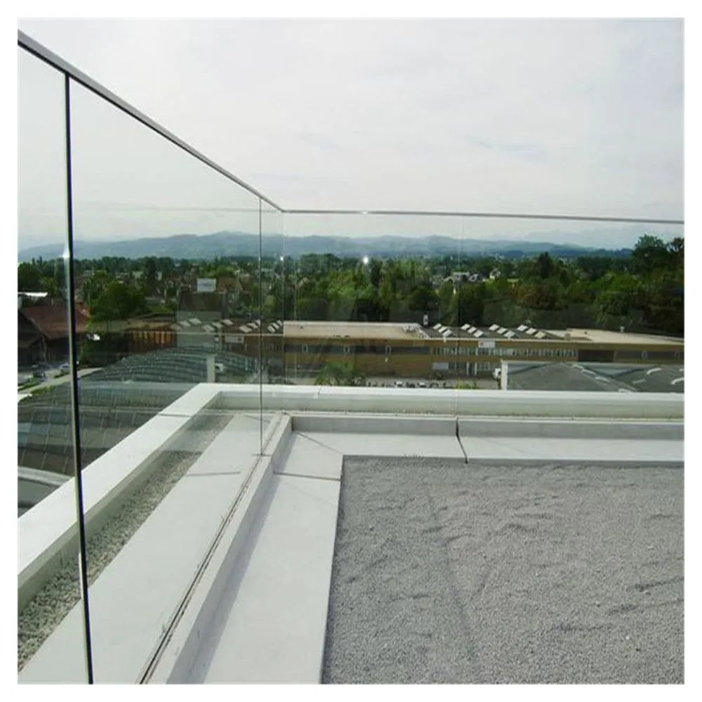 U Channel Glass Railing Style Indoor Stair High Quality Railing