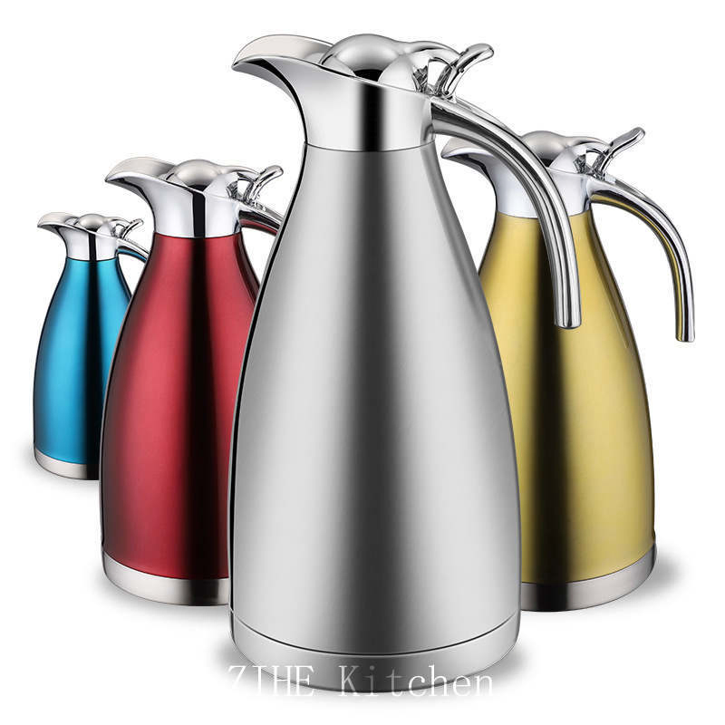 Stainless Steel Double Vacuum Household Coffee Pot Warmer Zihe Kitchen