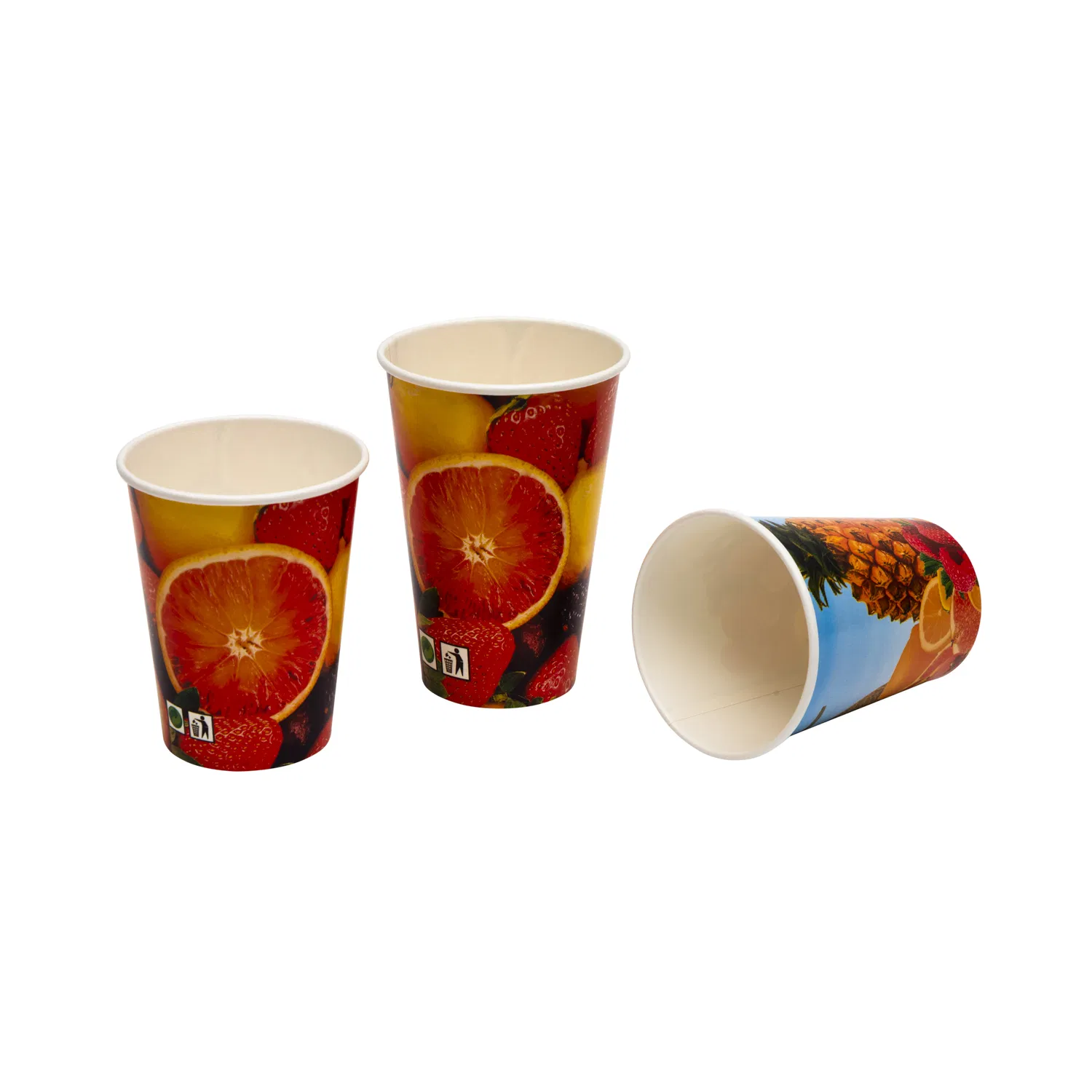 7 Oz Disposable Custom Printed Cold Drinking Paper Cup for Juice