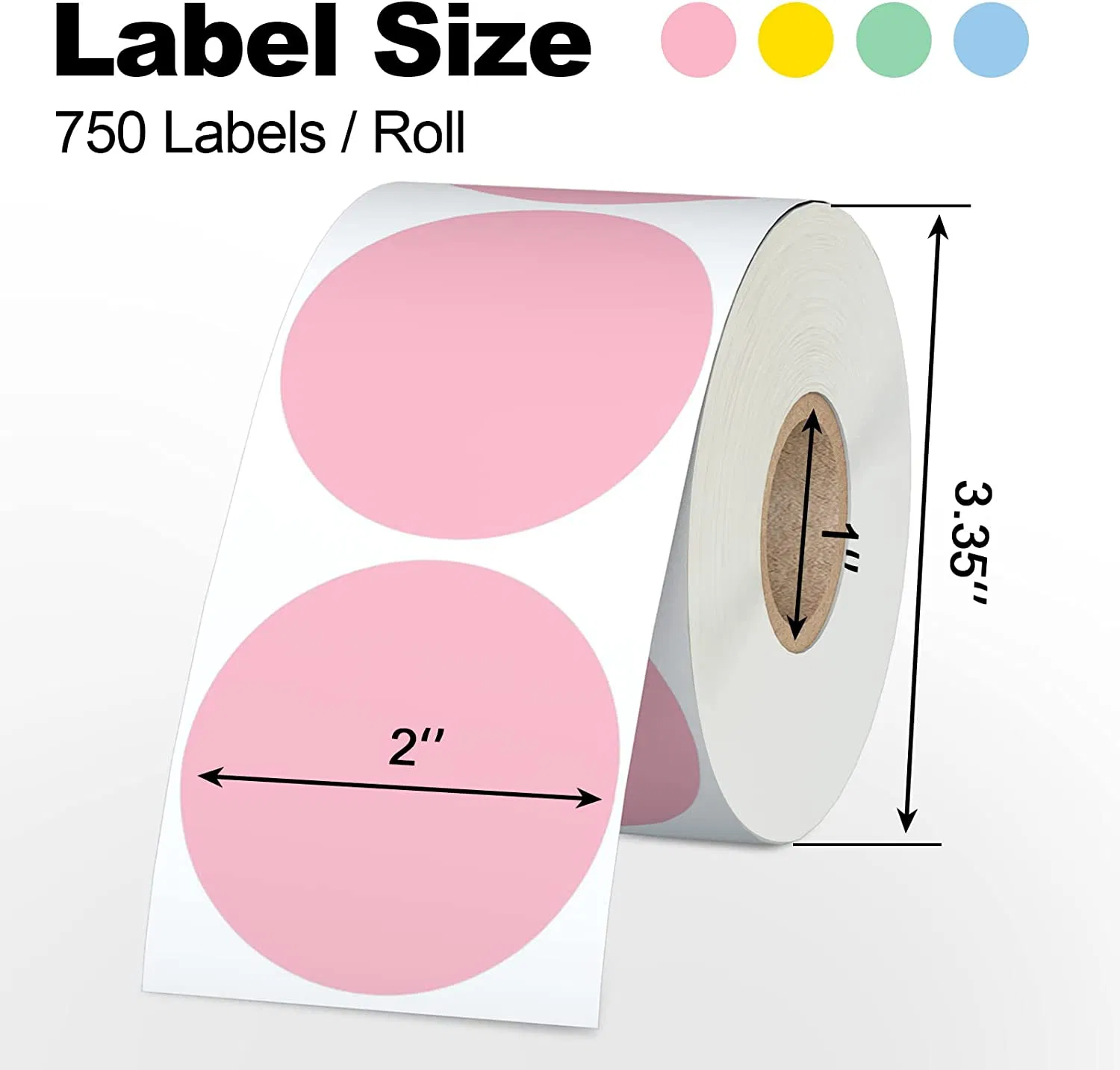 Packaging Label Make Custom Round Adhesive Roll Sticker Label with Printing Logo