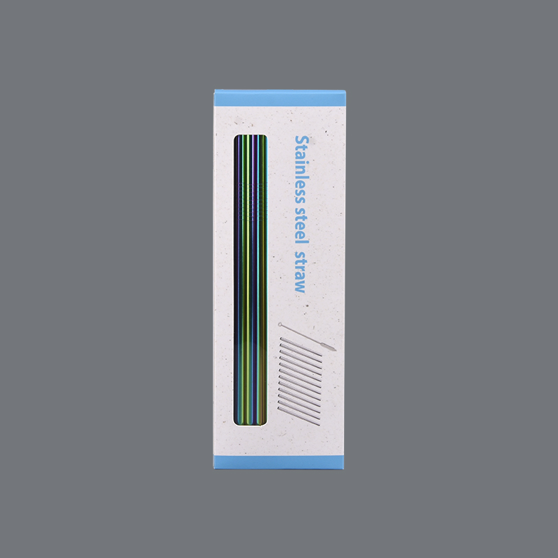 Customized 304 Food Grade Stainless Steel Straws Plus Silicone Mouth
