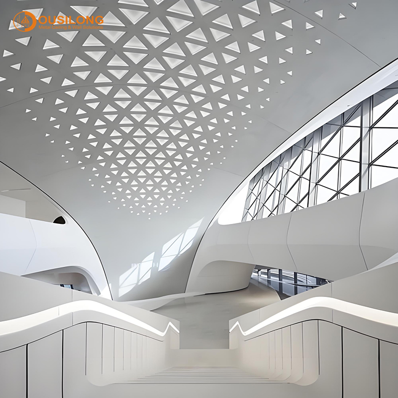 Customized Unique Metal Artistic Decorative Ceiling Suspended Aluminum Ceiling for Museum