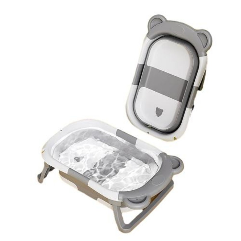 Temperature-Sensingnextra Large Thick Stable Anti-Slip Bathing Bucket Baby Foldable Bath Tub