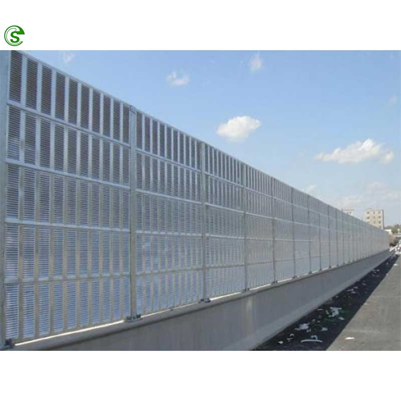 Sound Proof Acoustic Blok Steel Fencing Barriers Wall for Railway Highway Fence Barrier