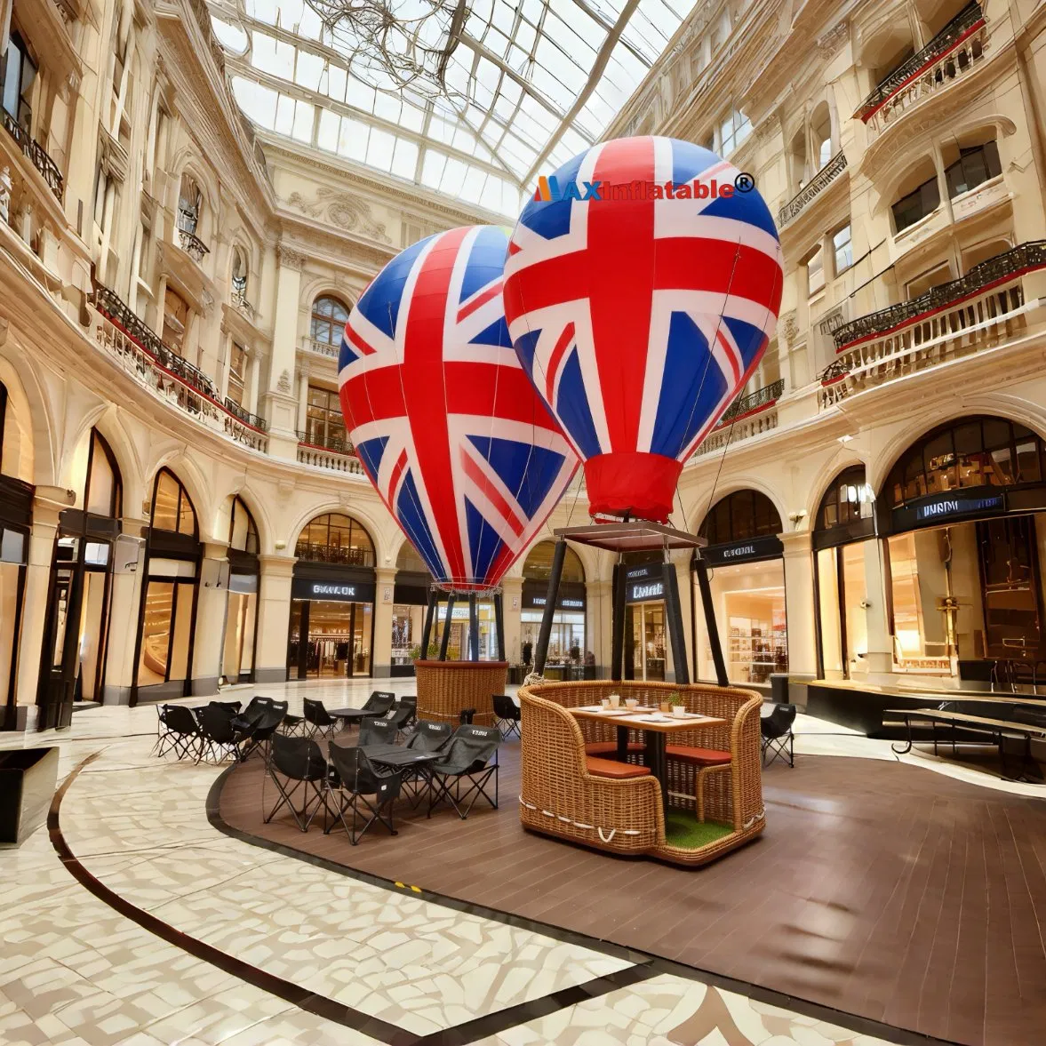 This Hot Air Balloon-Themed Cafe Offers Customizable Hot Air Balloons in Various Styles