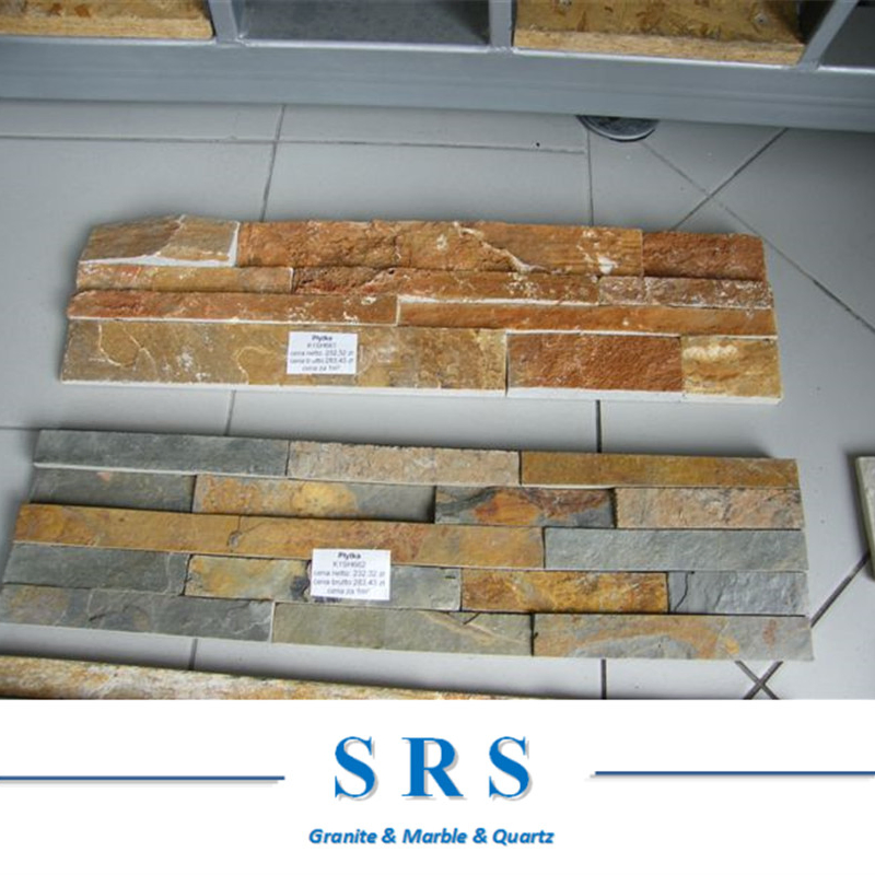 Chinese Natual Rough Culture Stone Slate Panels for Retaining Walls