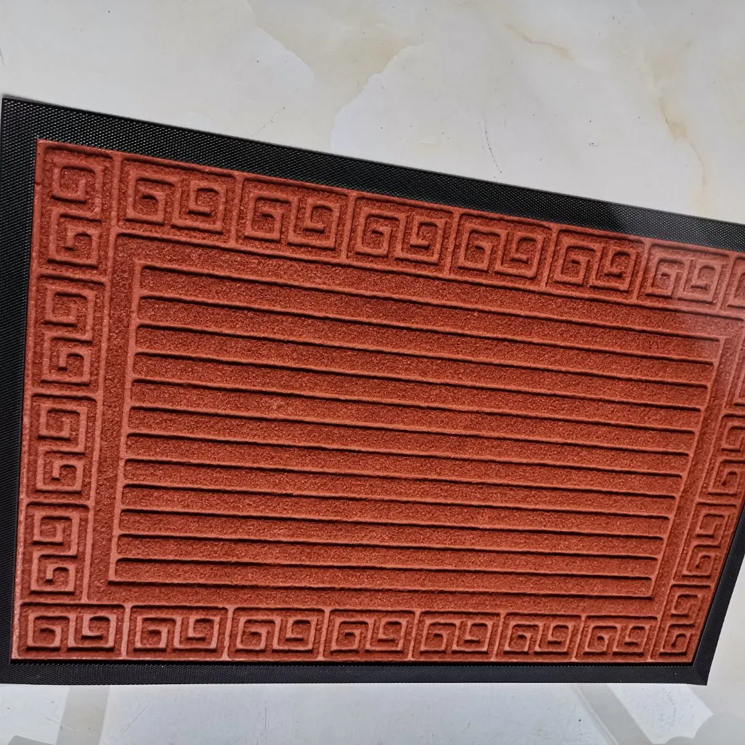 Custom Fabric Non-Slip Floor Square Front Door Foot Mat Indoor Clear Kitchen Door Mat