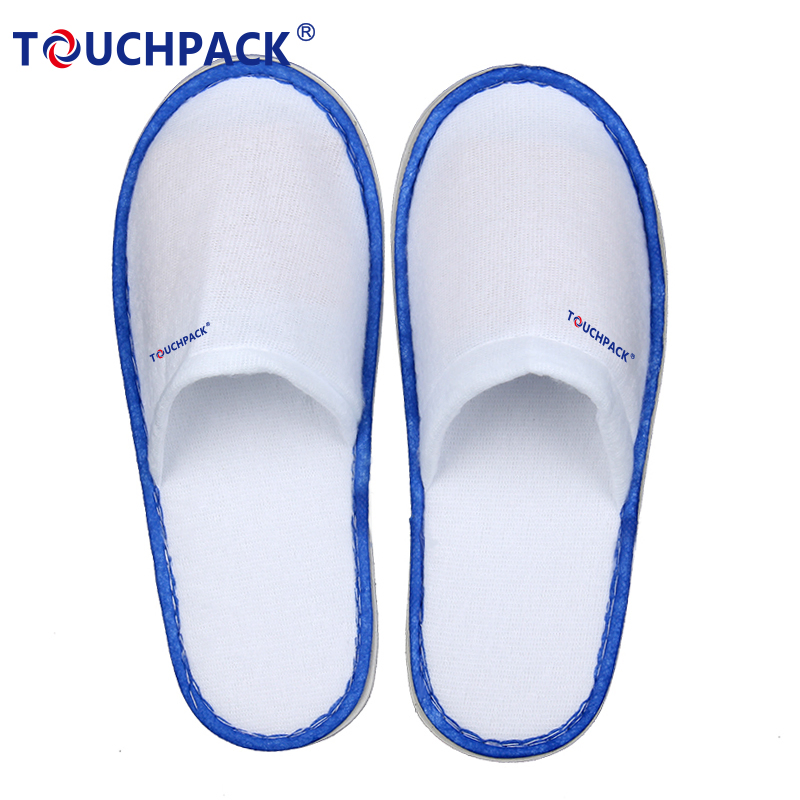 Customized Logo Wholesale Hotel Travelling Disposable Cotton Slippers