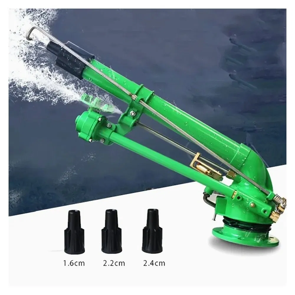 High Pressure Garden Agriculture Farmland Irrigation Long Distance Automatic 360 Degree Rotary Stainless Steel Metal Plastic Big Water Spray Rain Gun Sprinkler