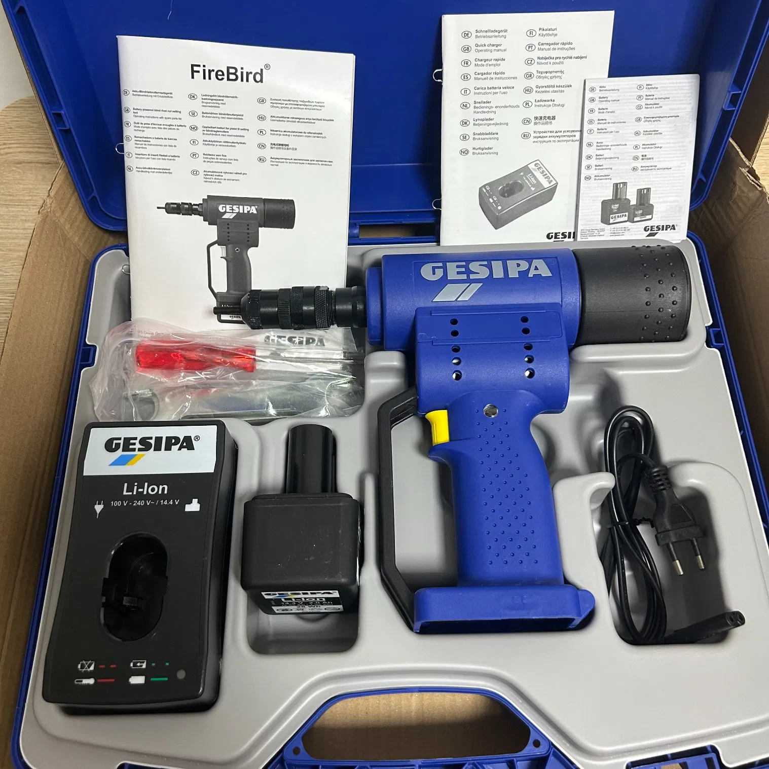 Germany Gesipa Firebirb 1457414 or 1457413 Tools Electric Rivet Gun Brushless Rechargeable Nail Gun