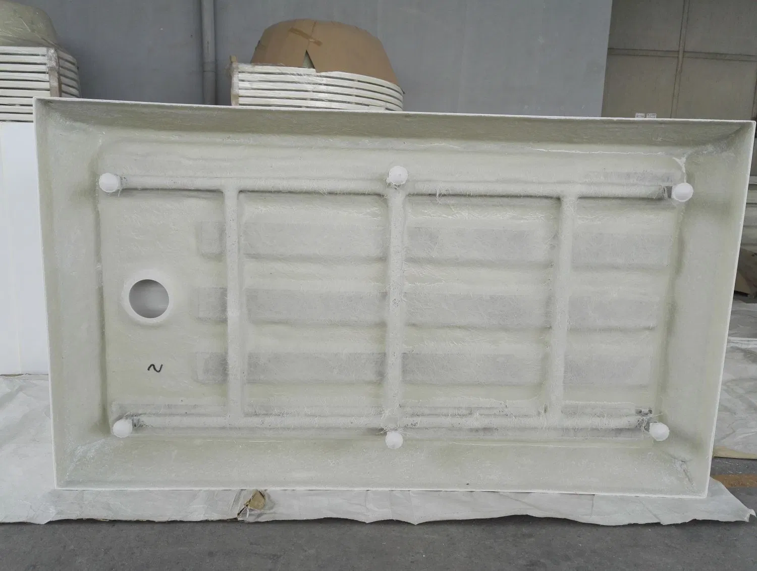 White ABS 1200 Rectangular Anti Slip Shower Tray