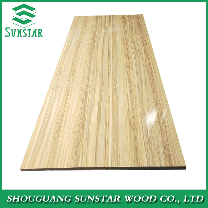 9mm 12mm 15mm 18mm Designed Wood Grain Color Melamine Plywood for Furniture