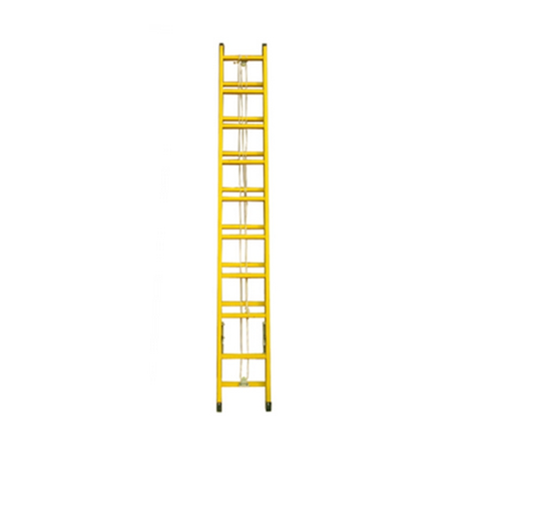 Wholesale Fully Insulation 7m Combination Step Extension Fiberglass Folding Ladder with Rope