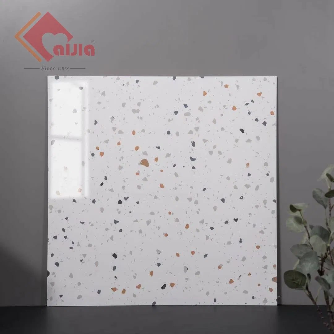 White Terrazzo Tiles 600x600mm 800x800mm Foshan Building Material Swimming Pool Flooring Glazed Porcelain Wall and Floor Tile
