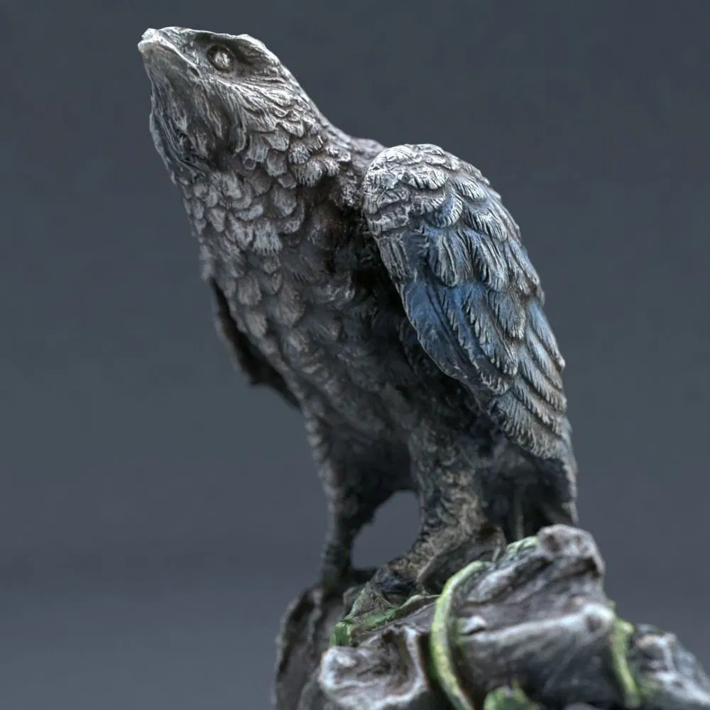 Outdoor Bird Ravens Rest Figurine Decorative Accessories Ci25206