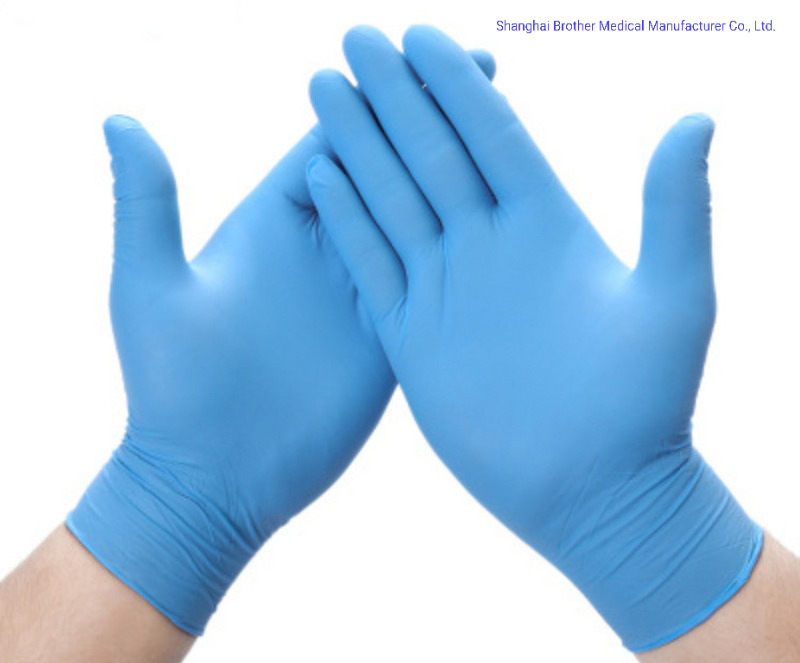 China Wholesale Blue Powder Free Non-Medical Disposable Nitrile/Latex/Vinyl/PE Gloves