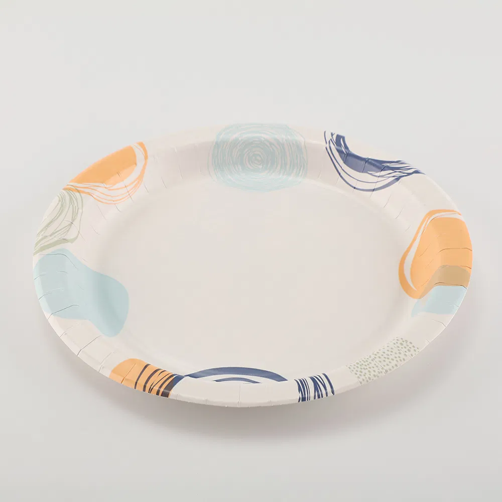 Custom Festival Paper Plates Dessert Plate Disposable Paper Plate