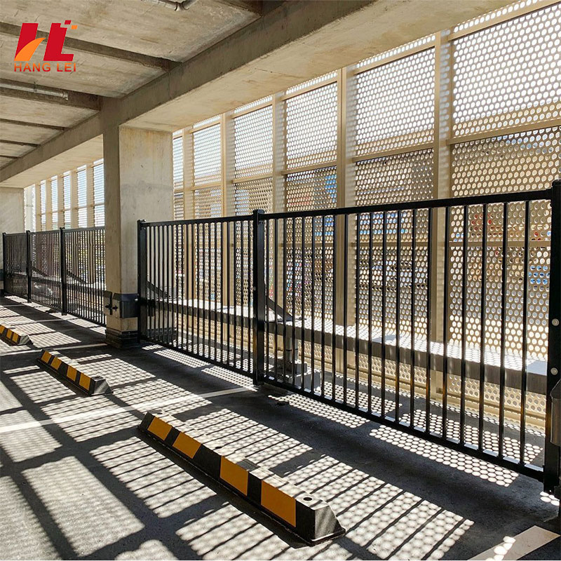 Wholesale Powder Coated Zinc Steel Fence Panels with Square Tubes for Modern Home Garden and Yard Perimeter Security