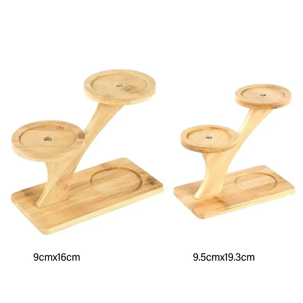 Bamboo Wood Tray 3-Layers Flowerpot Holder Plants Stand Home Decoration Gardening Supplies Succulents Bonsai Organizer