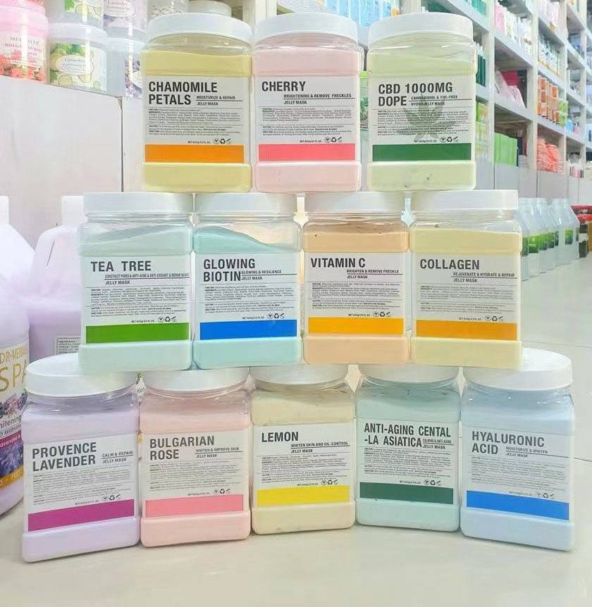 Jelly Mask Powder Hydrating Premium Modeling Rubber Mask Peel off DIY Rubber Facial Jelly Mask