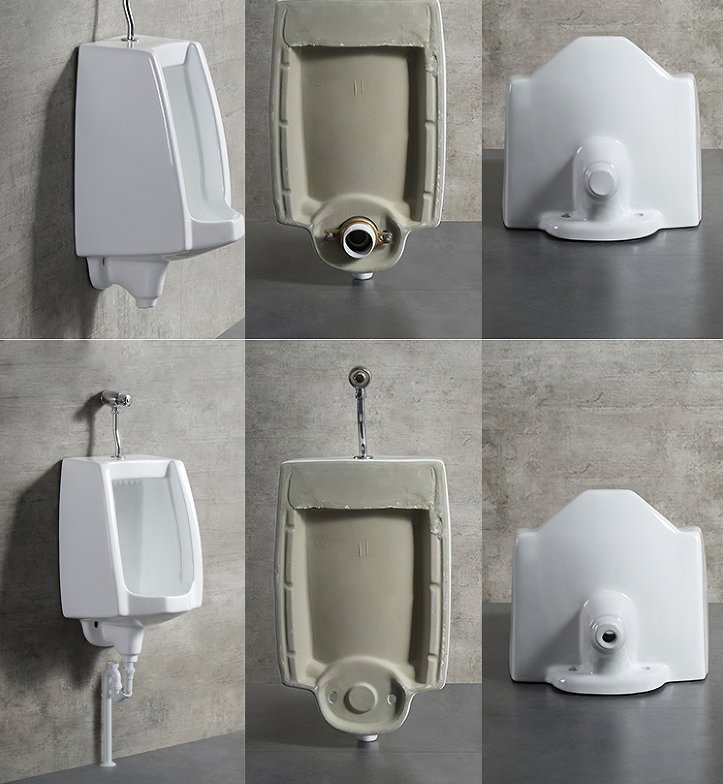 Chaozhou Wholesale Square Ceramic White Wall Hung Urinal Bow