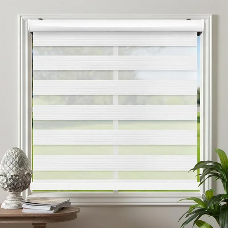 High-End Simple Style Zebra Blind Polyester Light Filtering Blinds