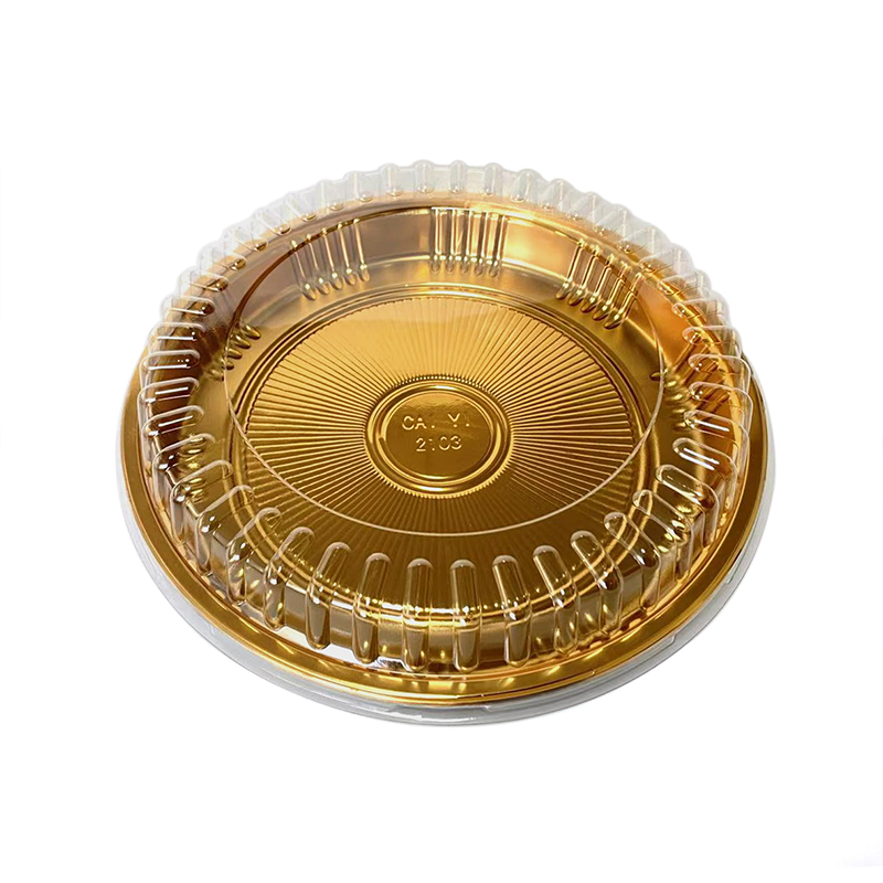 Multi Size Round Sushi Box with Anti-Fog Lid Take out Plastic Food Packaging Container
