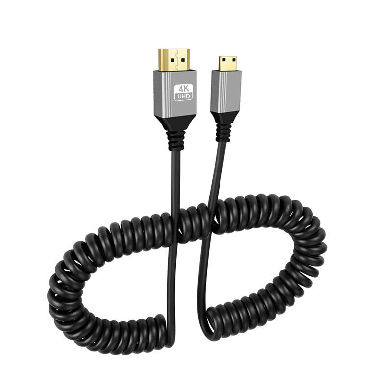 HDMI-удлинитель Mini 4K 60Hz, 90°, нейлоновая оплетка