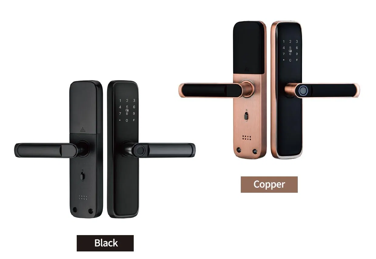 High Security Fingerprint/RFID Card/WiFi/Tuya/Tt APP Digital Smart Door Lock (638)