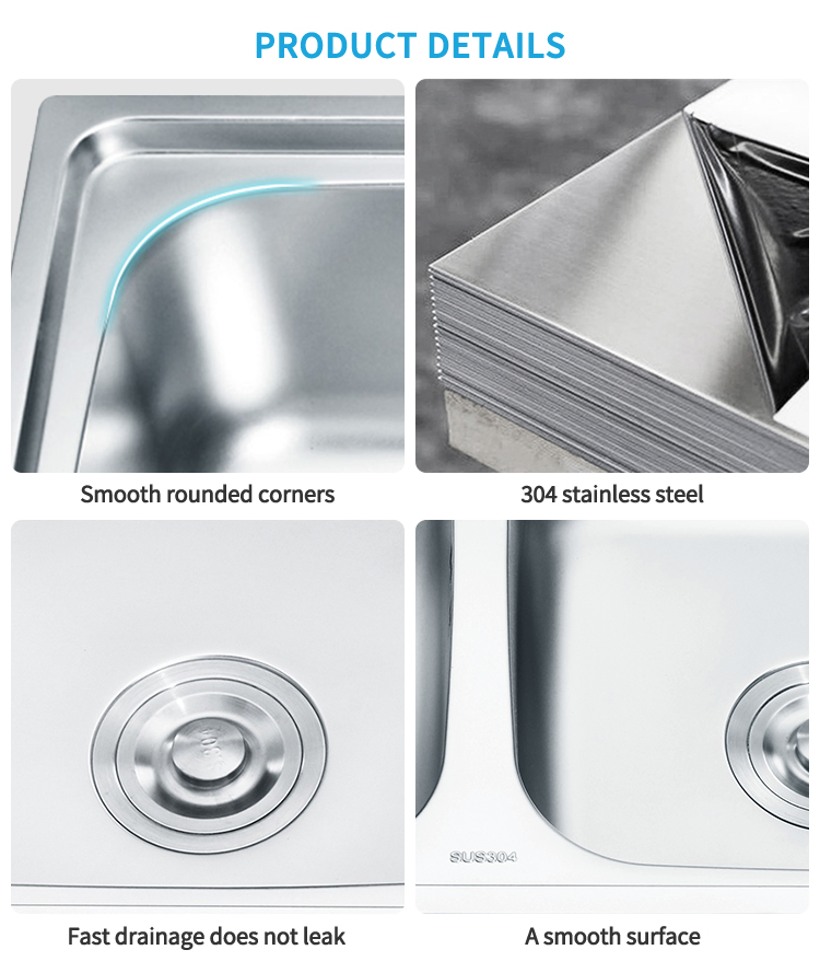 Wholesale Double Bowl 304 Stainless Steel Undermount Kitchen Sink From Chinese Factory